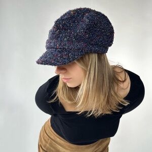 Vintage Newsboy Knit Hat 2000's